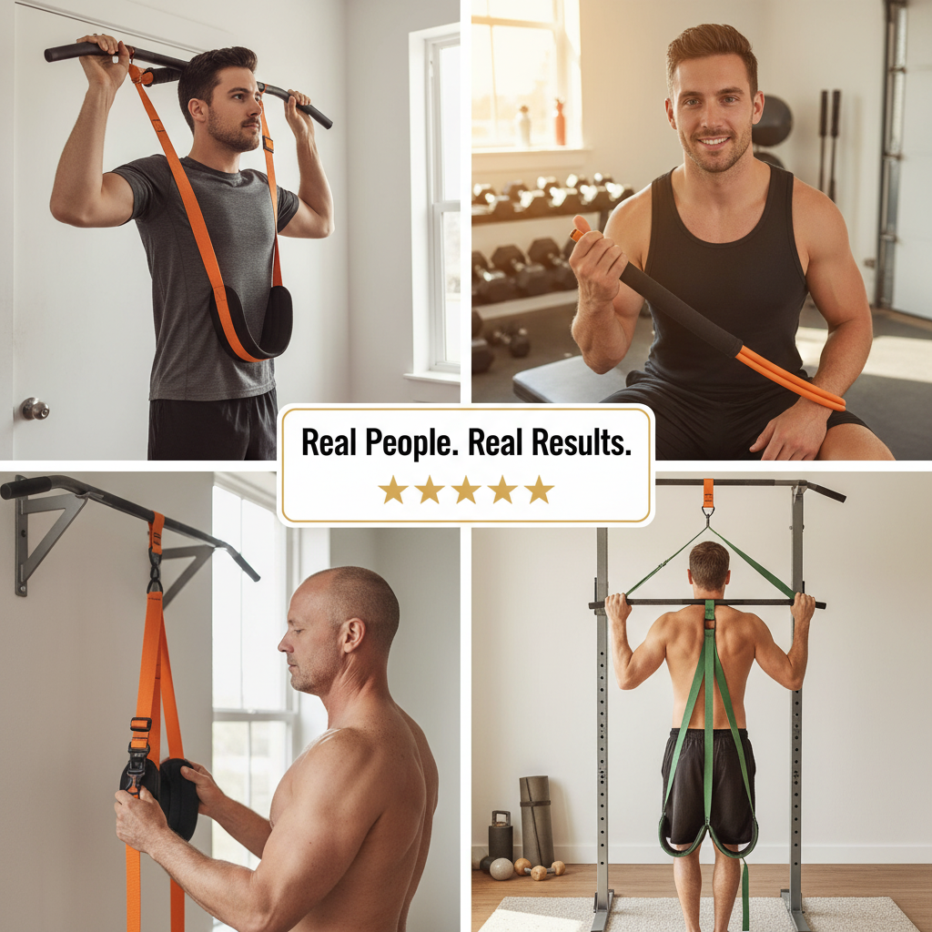 HPYGN Two Foots Pull Up Assistance Bands, Heavy Duty Resistance Band for Pull Up Bar, Adjustable Weight/Size with Fabric Feet/Knee Rest, Bands for Pull Up Assist for Strength Training, Pull Up
