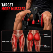 Pelvic Floor Exerciser Kegel Men 0-110 lbs Thigh Pelvic Trainer with Band | 0-110 lbs Adjustable Resistance, Pelvic Floor Exercise Devices, Inner Thigh Exerciser, Strong Pelvic Floor Muscle Control