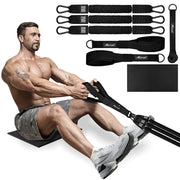 HPYGN Two Foots Pull Up Assistance Bands, Heavy Duty Resistance Band for Pull Up Bar, Adjustable Weight/Size with Fabric Feet/Knee Rest, Bands for Pull Up Assist for Strength Training, Pull Up